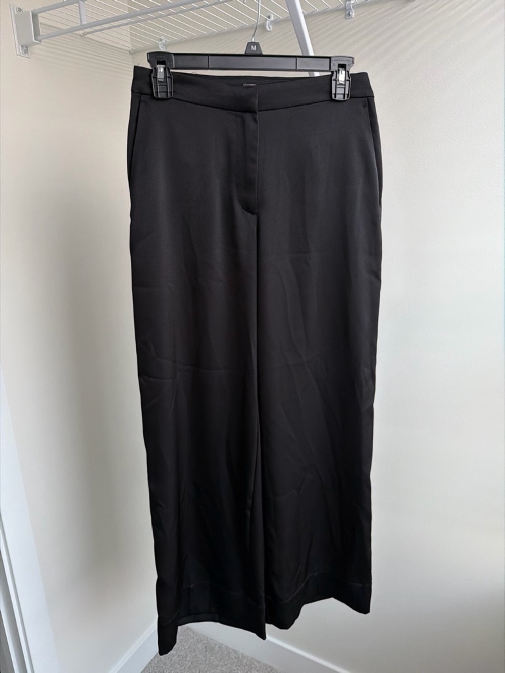 H&M Black Wide-Leg Dress Pants